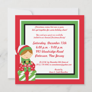 5x5 Mr. & Mrs. Claus Christmas Party Invitation