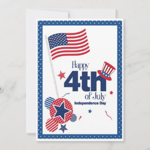 5x7 4th of July Party Invitation
