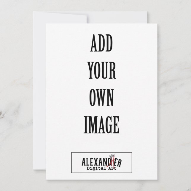 5x7" A7 Vertical Flat Invitation (Front)