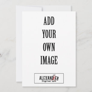 5x7" A7 Vertical Flat Invitation