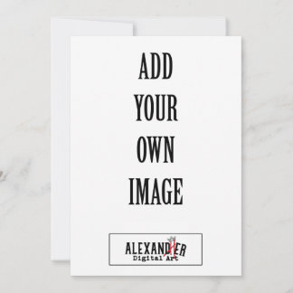 5x7" A7 Vertical Flat Invitation
