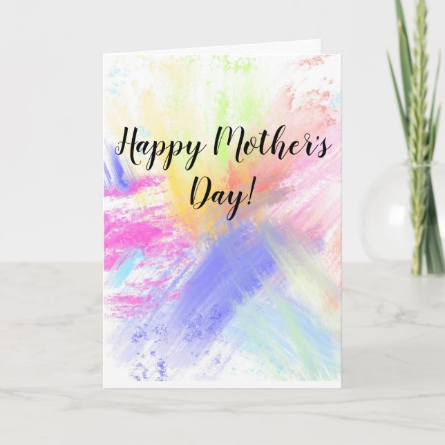 5x7 Abstract Mothers Day Card (Front)