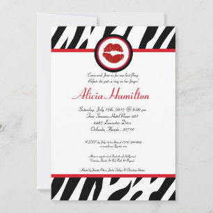 5x7 Animal Print Bachelorette Invitation