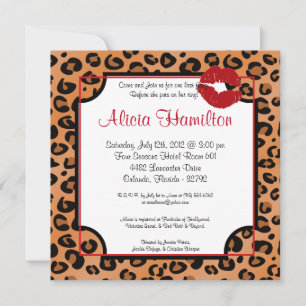 5x7 Animal Print Bachelorette Invitation