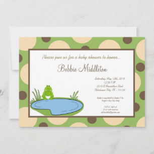 5x7 Baby Frog Pond Baby Shower Invitation