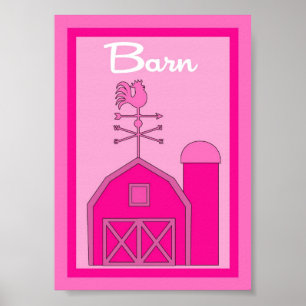 5X7 Barn Yard Girls Wall Art