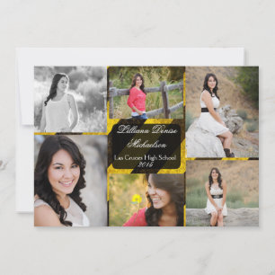 5x7 Bio Hazard Crime Scene Tap Senior Announcement