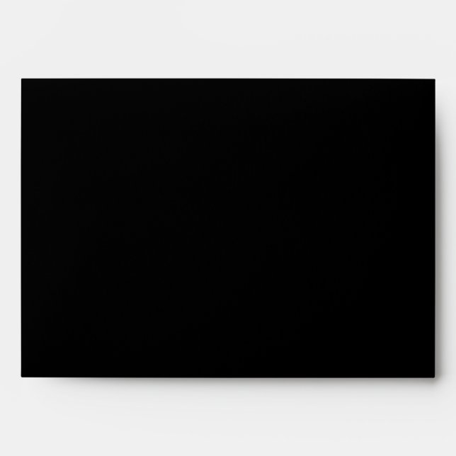 5x7 Black outside and Silver Inside Envelope (Front)