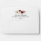 5x7 - Burgundy Blush Chic Floral & Return Address