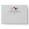 5x7 - Burgundy Blush Chic Floral & Return Address