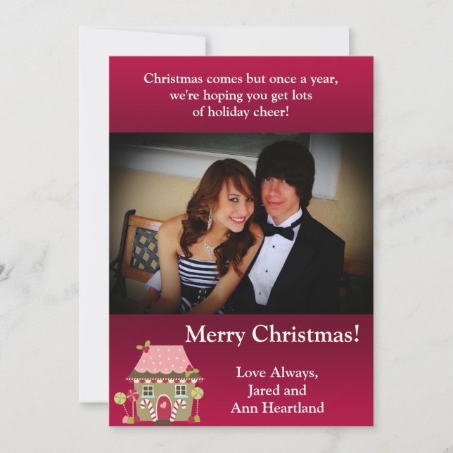 5x7 Candy Land House Invitation (Front)