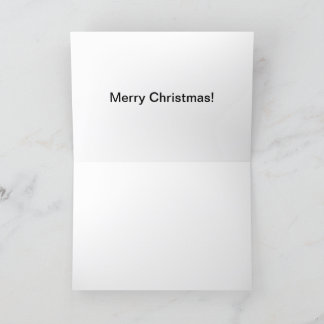 5x7 card Merry Christmas santa pig