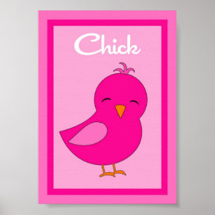 5X7 Chick Barn Yard Girls Wall Art