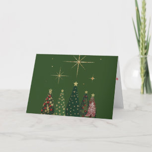 5x7 Christmas Card – Festive Christmas Trees