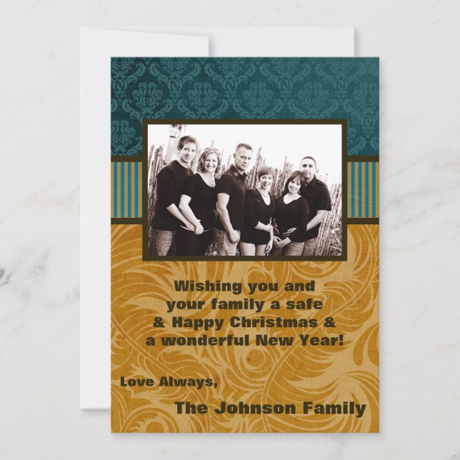 5x7 Christmas XMAS Happy Holiday PHOTO Card (Front)