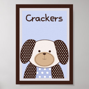 5x7 "Cracke" Graham Crackers Baby Bedding Wall Art