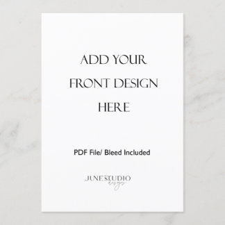 5x7" Double Sided Menu Card Print