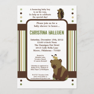 5x7 Enchanted Hollow Forest Baby Shower Invitation