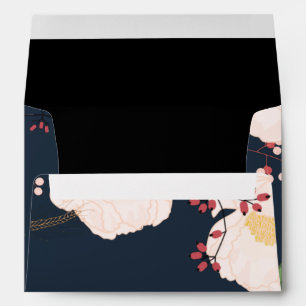 5x7 Envelope Baby Pink Cosmos on White