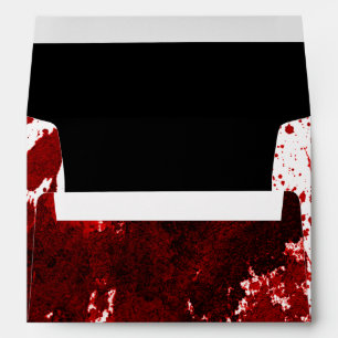 5x7 Envelope Blood Splatter Vampire Gothic