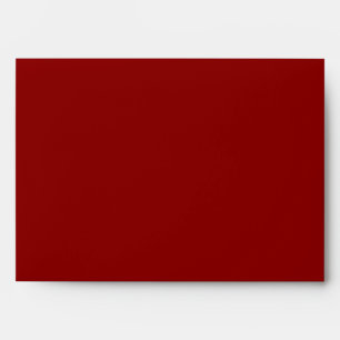 5x7 Envelope Crimson Red Outside White Inside