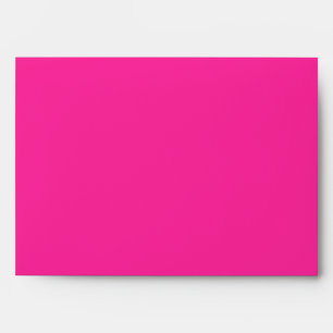 5x7 Envelope Hot Pink Damask Outside Black Inside