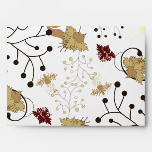 5x7  Envelope Option 1 Fall Floral/Branches nature