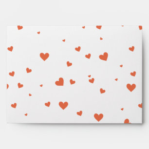 5x7 Envelope Option 1 Penguin Love/Hearts Peach