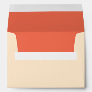 5x7 Envelope Option 1 Pinkish/Peach Formal Scroll
