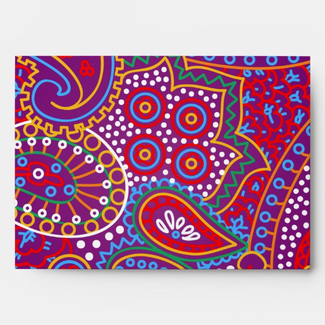 5x7  Envelope Option 1 Purple Palace India (Front)