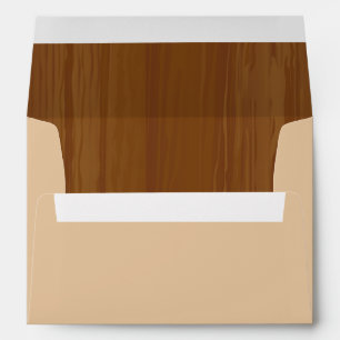 5x7 Envelope Option 1 Wooden Plank Floral Wedding