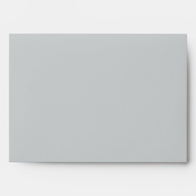 5x7  Envelope Option 2 Black Damask Baby Blue (Front)