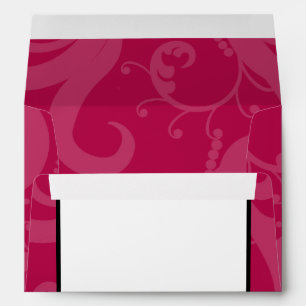 5x7 Envelope Option 2 Hot Pink/Yellow Swirls Dots