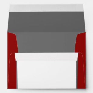 5x7  Envelope Option 2 Lady Bug on Dandelion Red S