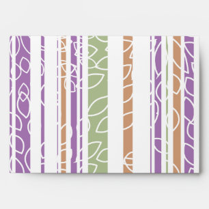 5x7  Envelope Option 2 Purple and Green Floral