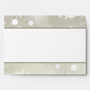 5x7 Envelope Option 2 Silver Christmas Blur