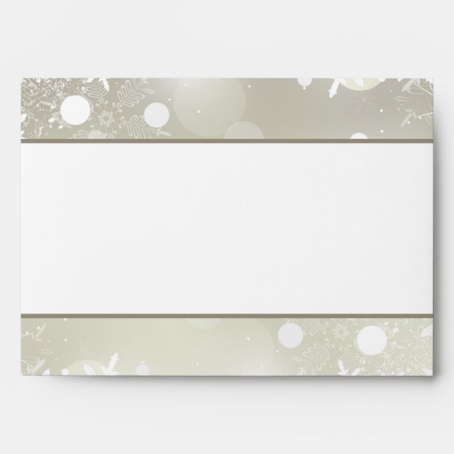 5x7  Envelope Option 2 Silver Christmas Blur (Front)