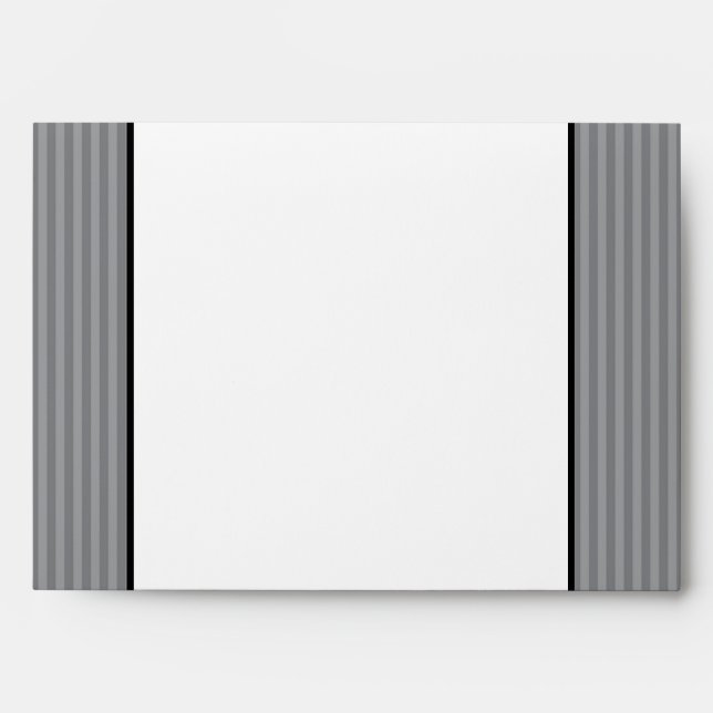 5x7  Envelope Option 3 Black Olives Grey Stripes (Front)