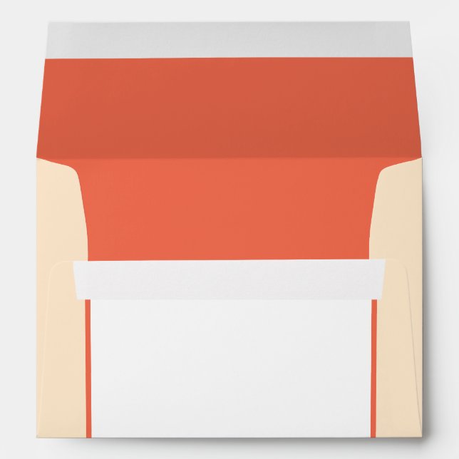 5x7  Envelope Option 3 Pinkish/Peach Formal Scroll (Back (Bottom))