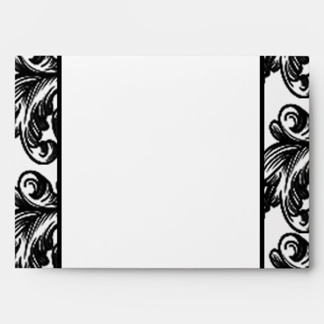 5x7  Envelope Option 4 Crimson Red Ornate Embellis (Front)