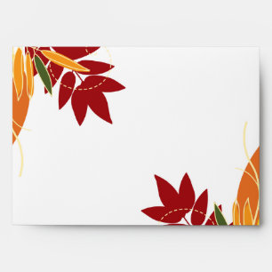 5x7  Envelope Option 4 Fall Foliage Leaves