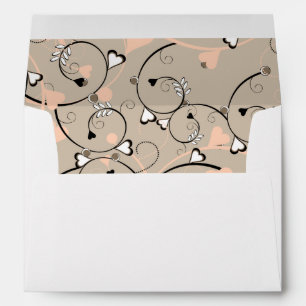 5x7 Envelope Option 4 Light Coral Pink/Brown Swir
