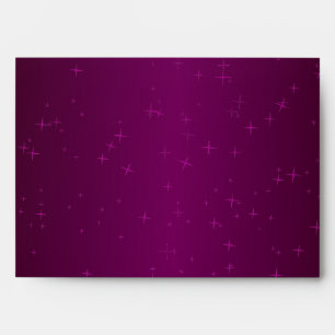 5x7  Envelope Option 4 Purple Stars and Snowflakes