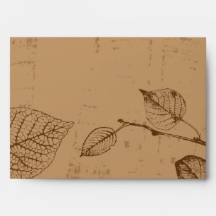 5x7 Envelope Option 5 Brown Leaves