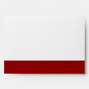 5x7 Envelope Option 5 Crimson Red Ornate Embellis