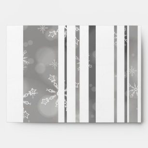 5x7 Envelope Option 5 Grey Snowflakes