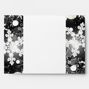 5x7 Envelope Option 5 Silver Christmas Blur