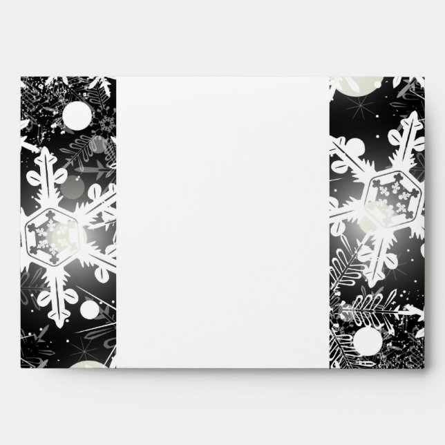 5x7  Envelope Option 5 Silver Christmas Blur (Front)