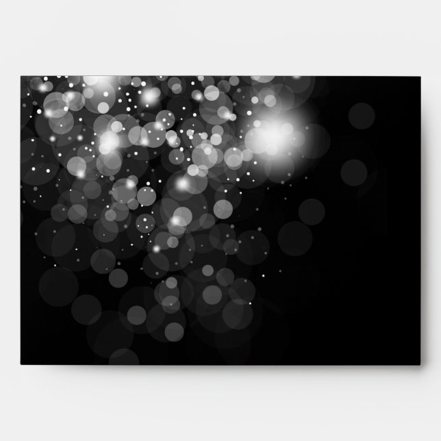 5x7 Envelope Red on Silver Masquerade Christmas (Front)