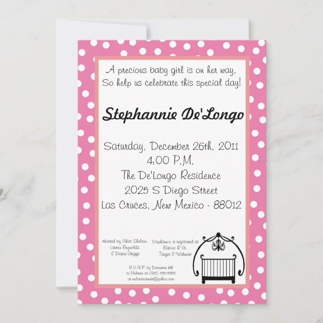 5x7 Fancy Shower Invitation (Front)